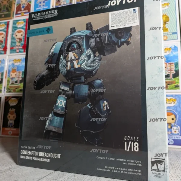 JoyToy Warhammer The Horus Heresy - Alpha Legion Contemptor Dreadnought with Gravis Plasma Cannon (24cm)