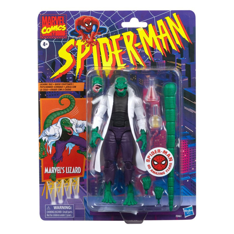 SPIDER-MAN Marvel Legends Retro Figurine Lézard Hasbro