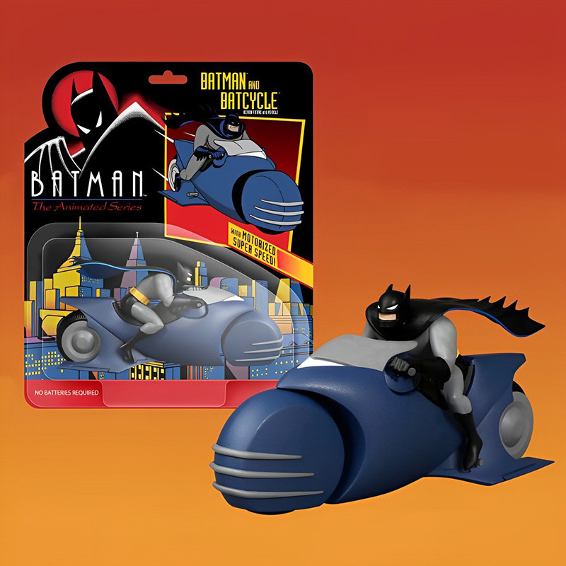 BATMAN The Animated Series 2 The Batcycle & Batman Mezco Toys