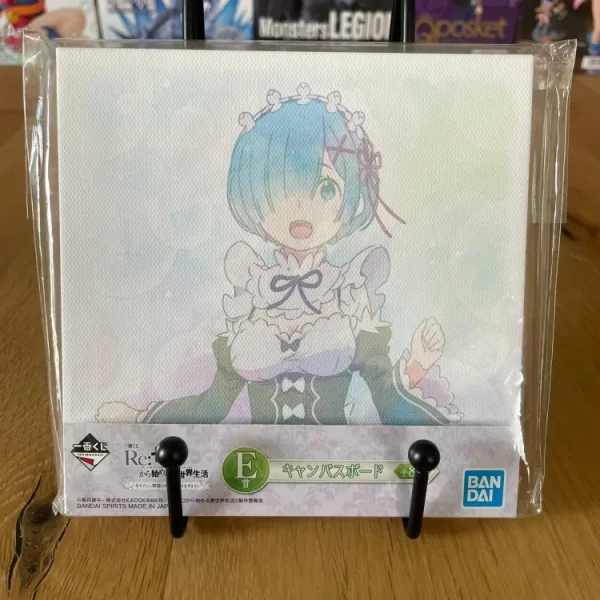 Re:Zero - Canvas painting 14 cm Rem - Ichiban Kuji Yume Miru Mirai no Monogatari (Lot E)
