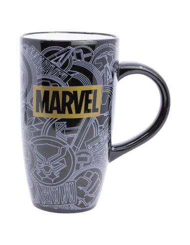 TAZA CERAMICA LATTE 695 ML EN CAJA MARVEL GOLDEN TREASURE