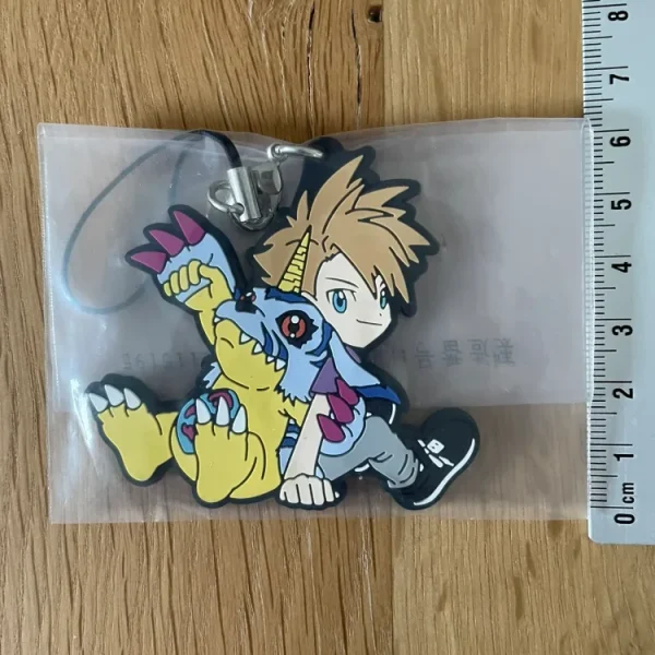 Digimon – Porte-clés caoutchouc Gabumon & Yamato Ichiban Kuji 5 cm Bandai Spirits