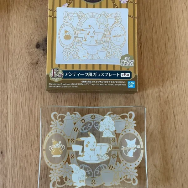 Pokémon – Assiette Pikachu Dedenne Fantominus Ichiban Kuji Antique & Tea 11 x 9 cm