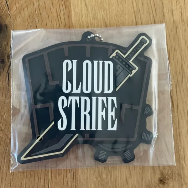 Final Fantasy - Porte Clés Caoutchouc Cloud Strife 7 cm