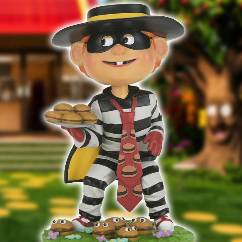 MCDONALD'S Figurine Hamburglar Head Knocker Neca